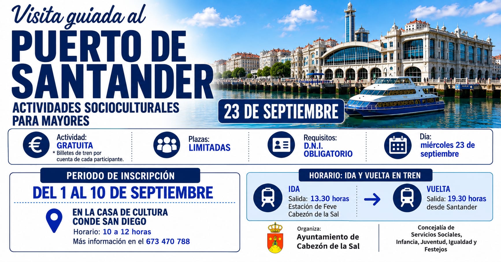 Visita guiada al Puerto de Santander ¡Últimos días para inscribirse!