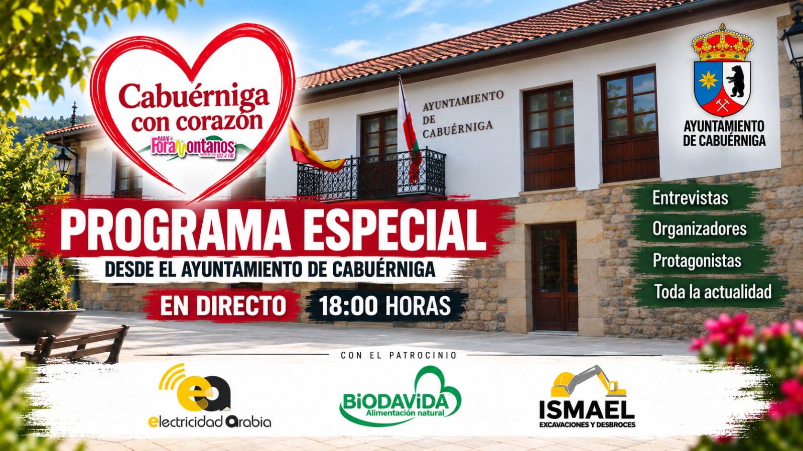 Este viernes nos vamos hasta Cabuérniga para vivir un programa muy especial.