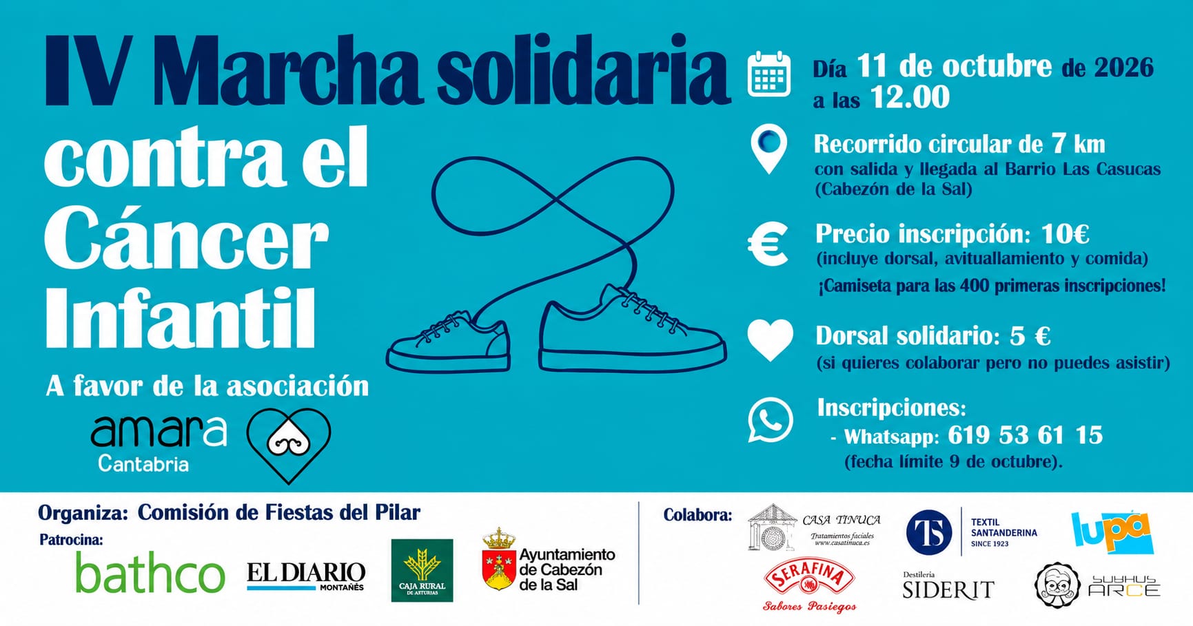 Chus Mata presenta en Radio Foramontanos la IV Marcha Solidaria contra el Cáncer Infantil