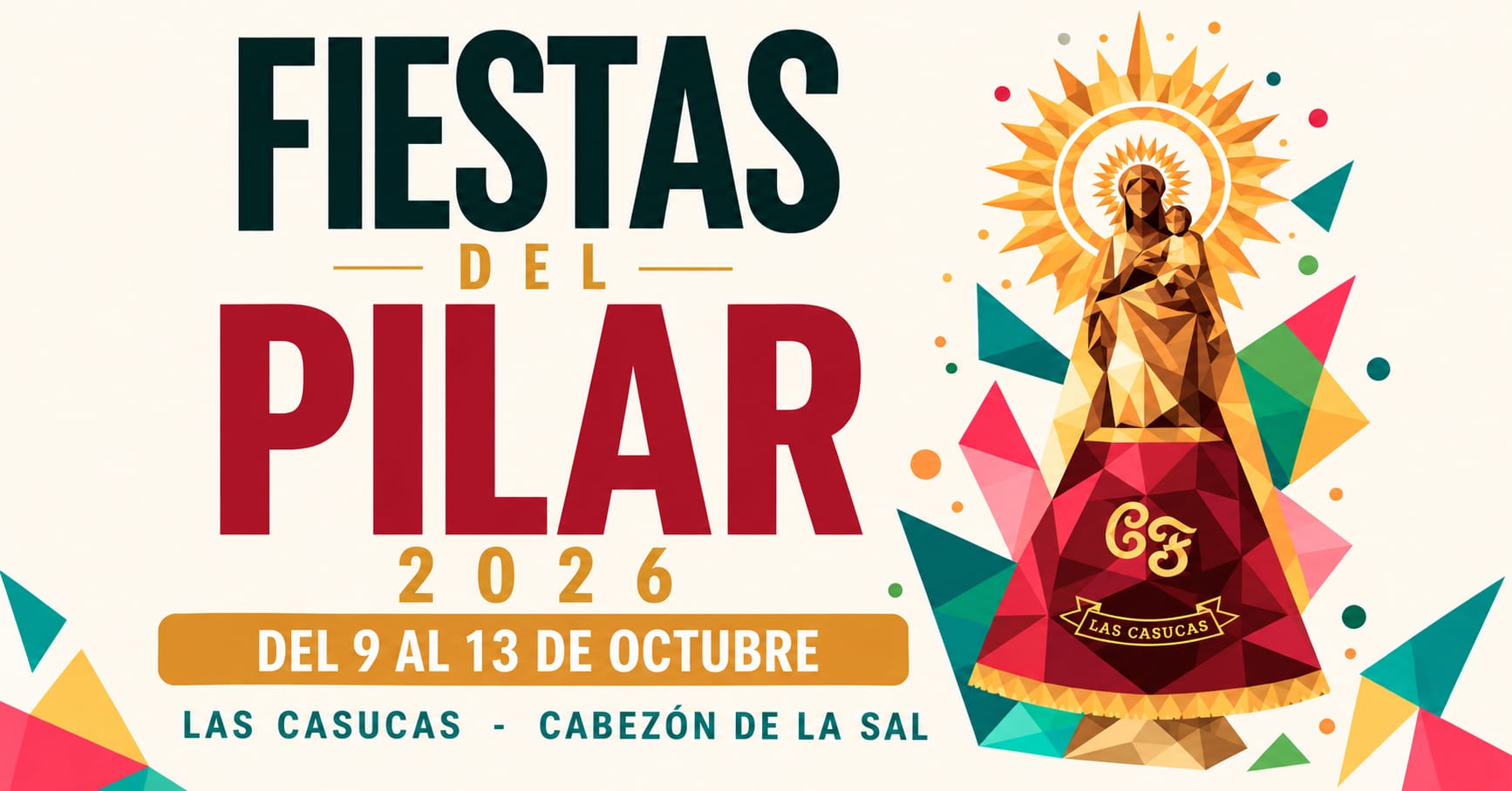 Las Casucas celebra desde hoy las Fiestas del Pilar con cinco días de música, tradición y actividades para todos