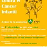 Chus Mata, presidenta de Amara Cantabria hablando de la III Marcha Benéfica contra el Cáncer Infantil de las fiestas del Pilar en Las Casucas
