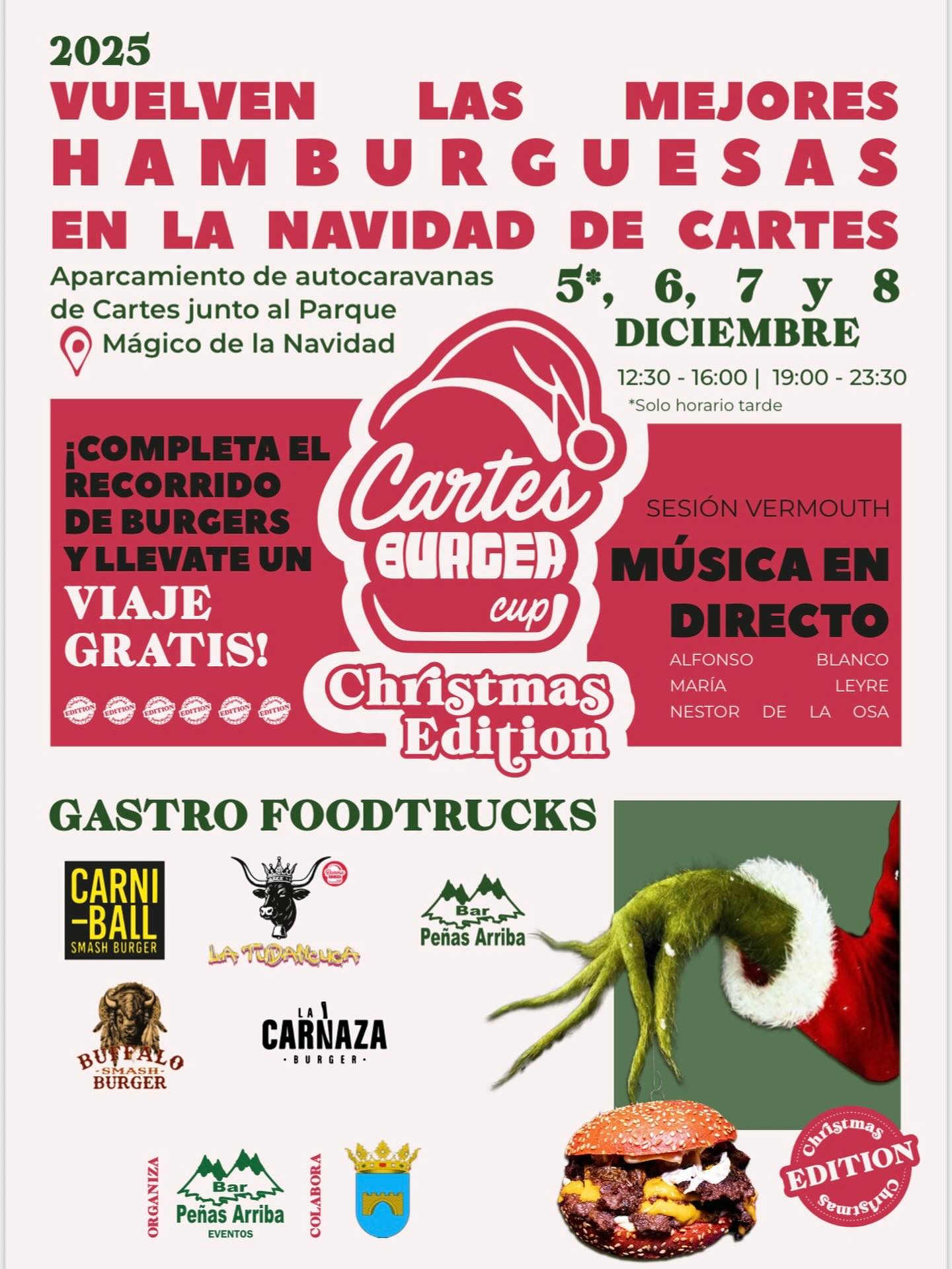 Cartes Burguer Cap en Cartes 5,6,7 y 8 de Diciembre