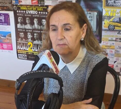 Carolina Entrecanales hablando de la 9ª Feria de La leche en Ruiloba este 15 de Febrero