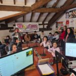 Alumnos de 1°, del taller de radio, del IES Foramontanos